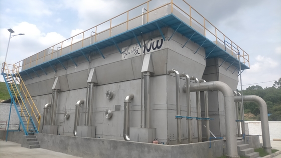โรงงานระบายน้ําแม่น้ําระบายน้ําและการกรองที่พัฒนาขึ้น ด้วย Omron PLC Controlled