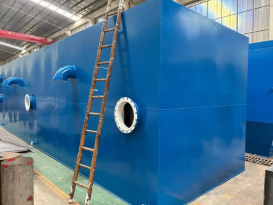 อุปกรณ์บำบัดน้ำเสียอุตสาหกรรม อัตราการไหล 5000 ตันต่อวัน พร้อมใบรับรอง ISO19001 และสามารถเพิ่มตู้คอนเทนเนอร์ได้