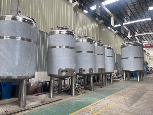 ถังบำบัดน้ำวัสดุ SS304 พร้อมขัดเงาแบบกระจกและสแตนเลส