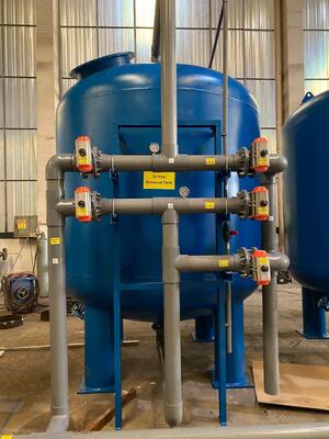 อุปกรณ์เสริมการบำบัดน้ำด้วยทรายควอตซ์, ตัวเรือนกรองสแตนเลสสตีลแรงดัน 0.05Mpa - 0.07MPA